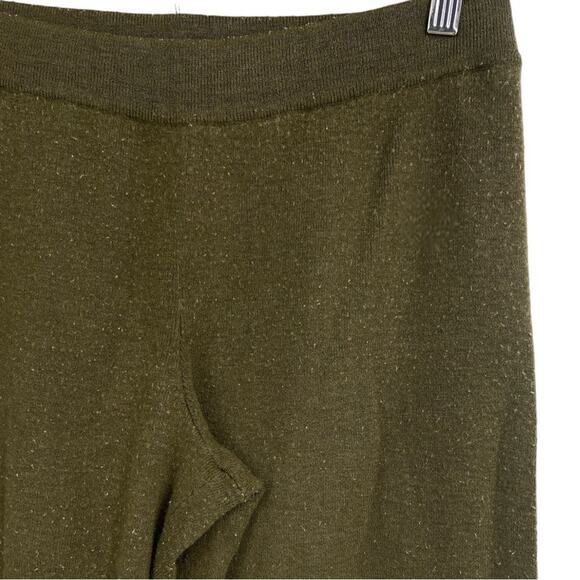 Eileen Fisher Washable‎ 100% Wool Pants Textured Green PM - Picture 2 of 5